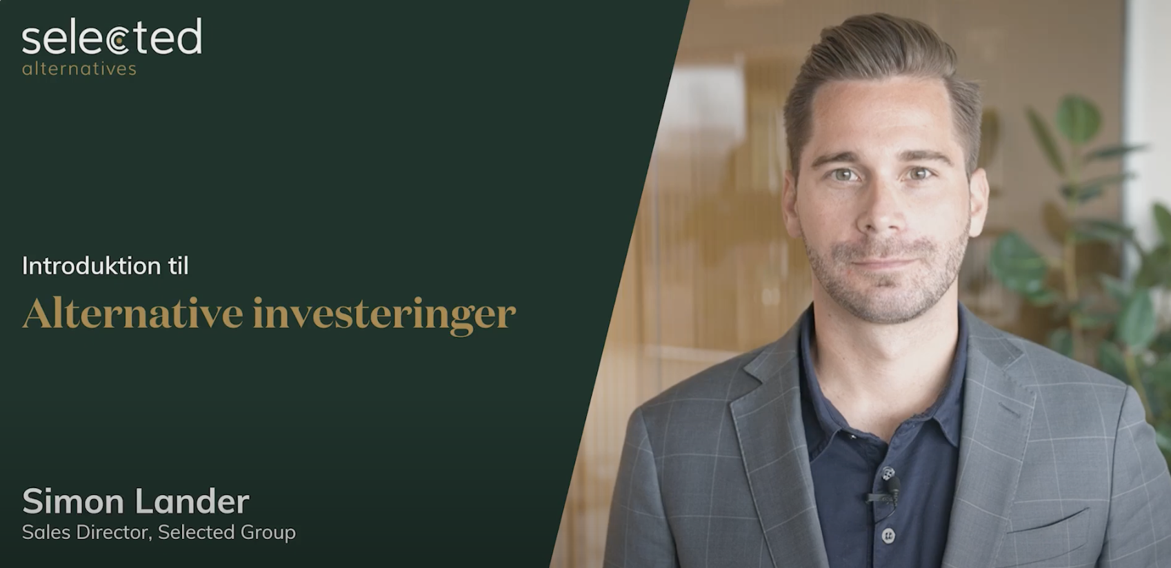 introduktion til alternative investeringer - Video 1