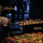 Tapas served at the quarterly event