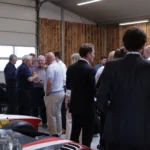 Mingling at the quarterly event