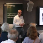 Jens-Otto Paludan presenting at the quarterly event