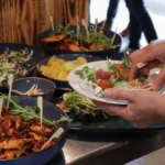 Tapas served at the quarterly event